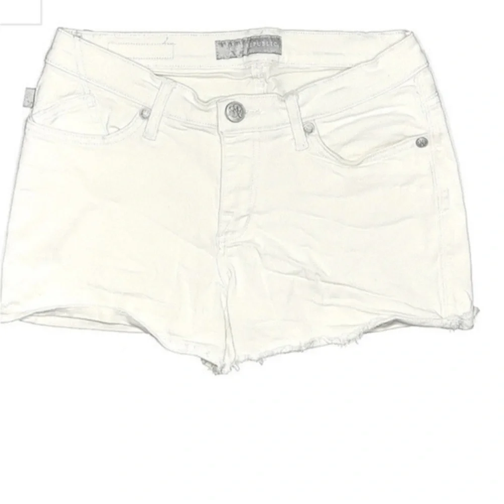 Roc& Republic Hula White Jean Shorts
